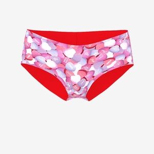 PINK Victoria's Secret Candy Hearts No Show Hiphugger Underwear NIP/NWT size M
